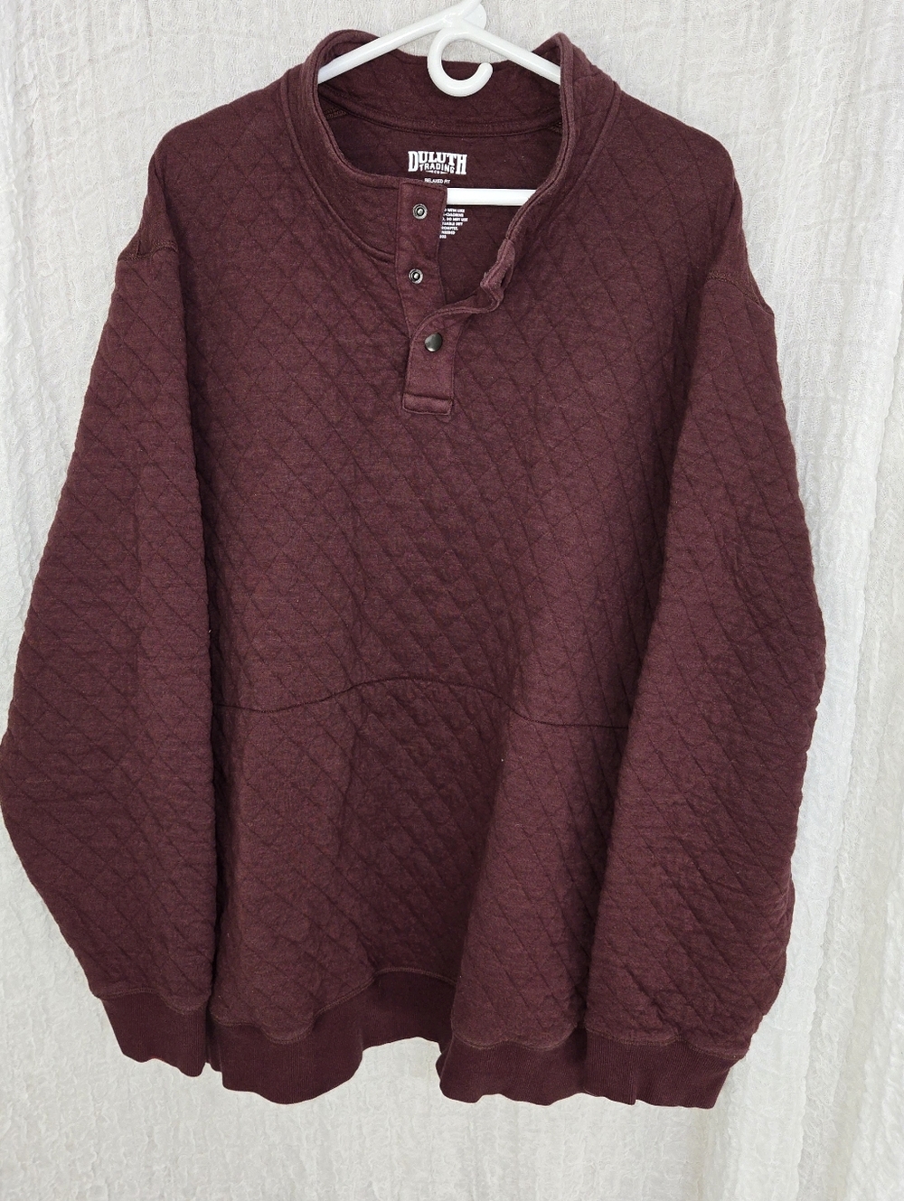 Mens‎ Duluth Trading Co Powderhorn 1/4 Snap Mock in Maroon